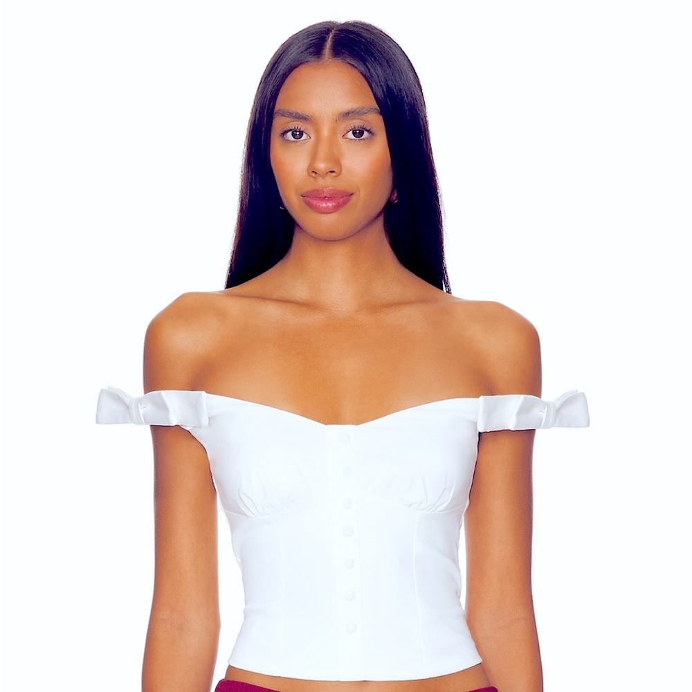 Revolve MORE TO COME  Ezra Off the Shoulder Top NWT